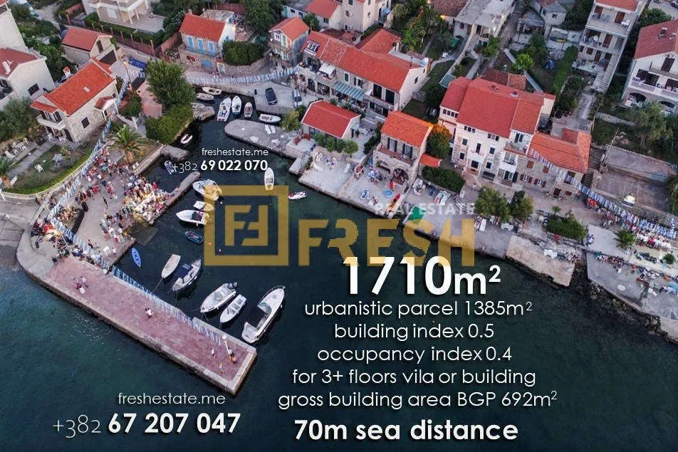 Prodaja, plac, 1710m², Tivat, Crna Gora