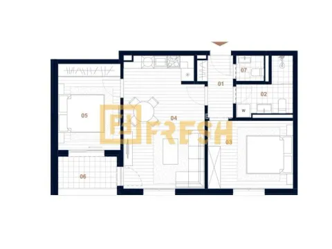 Sale, two bedroom apartment, 63m², Centar, Budva - image 4