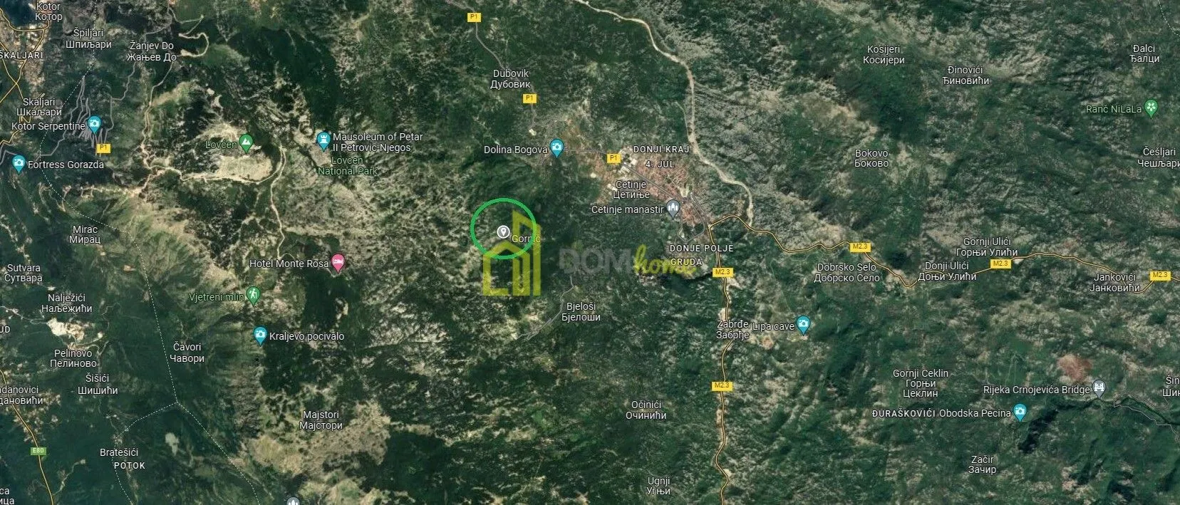 Prodaja, plac, 3855m², Bajice, Cetinje