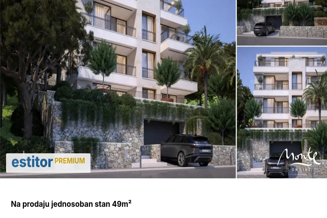 Prodaja, jednosoban stan, 49m², Tivat, Crna Gora