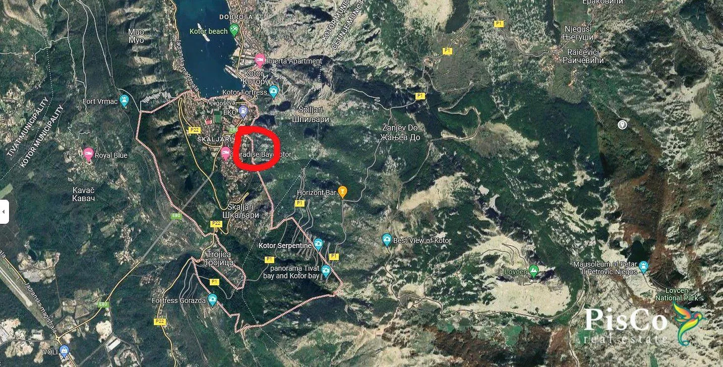 Prodaja, plac, Kotor, Crna Gora