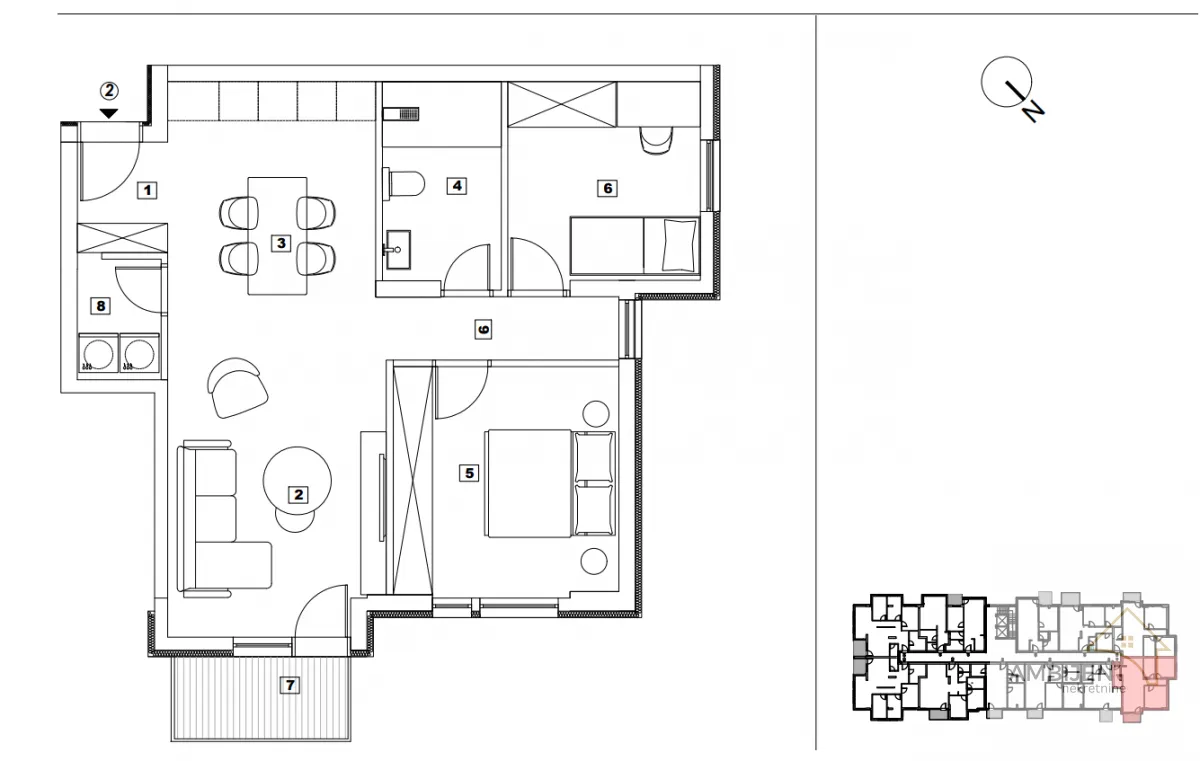 Prodaja, dvosoban stan, 66m², Nova Pazova, Stara Pazova