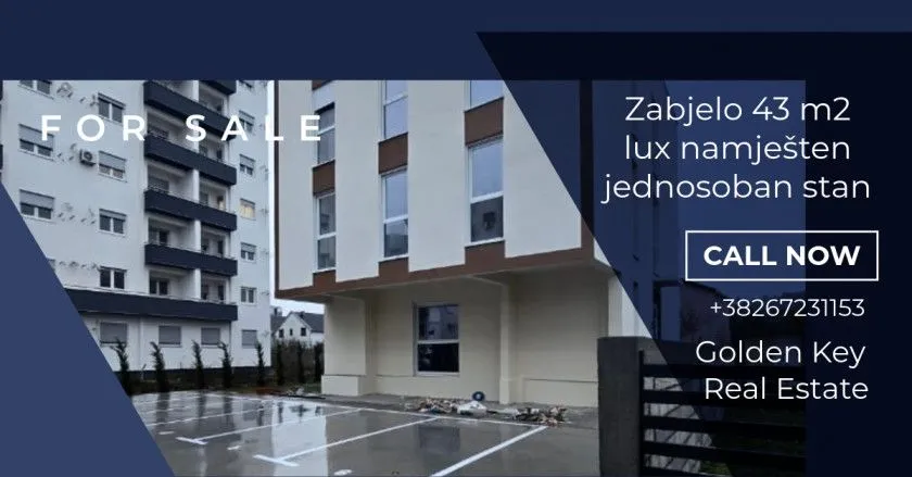 Prodaja, jednosoban stan, 43m², Zabjelo, Podgorica