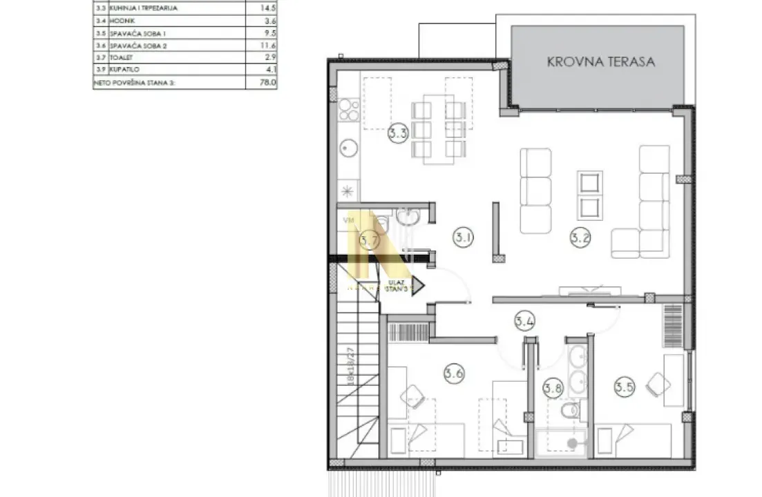 Prodaja, trosoban stan, 78m², Futog, Novi Sad Sve Podlokacije