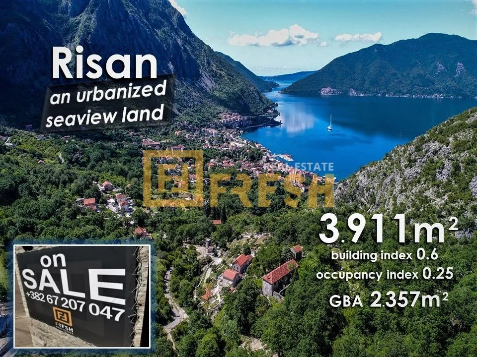 Prodaja, plac, 3911m², Kotor, Crna Gora