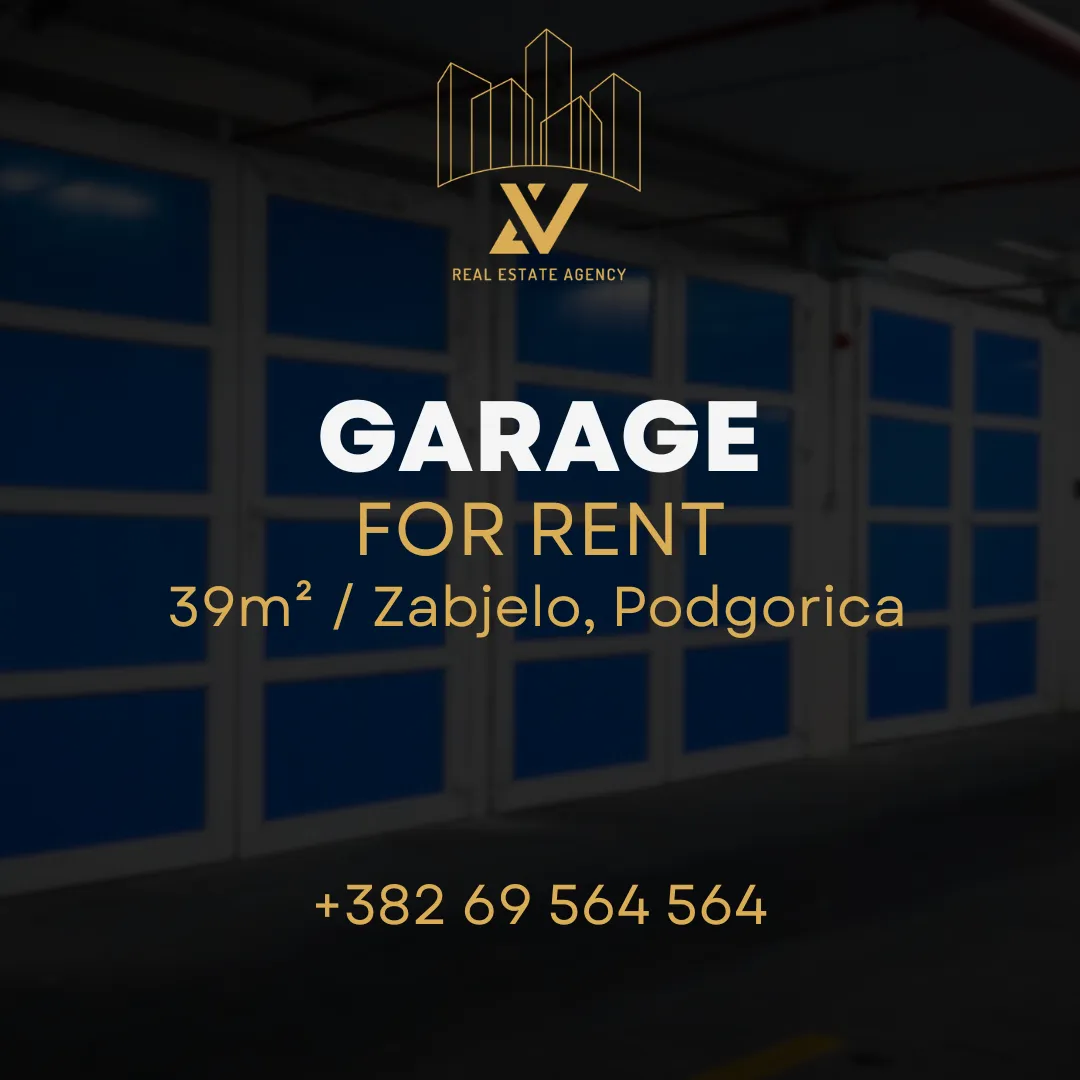 Rent, parking/garage, 39m², Zabjelo, Podgorica