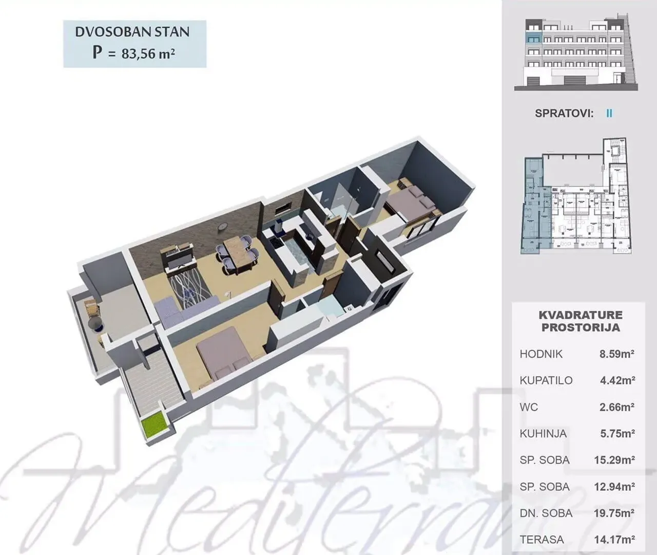 Sale, apartment, 65m², Ulcinj, Crna Gora