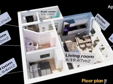 Sale, two bedroom apartment, 50m², Palilula, Niš