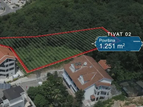 Prodaja, plac, 1251m², Seljanovo, Tivat - image 3
