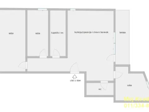 Prodaja, trosoban stan, 59m², Kotež, Palilula Sve Podlokacije - image 13