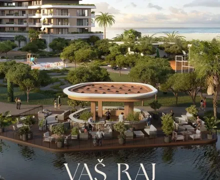 View of the landscaped exterior with a bar and greenery near the beach. - image 13