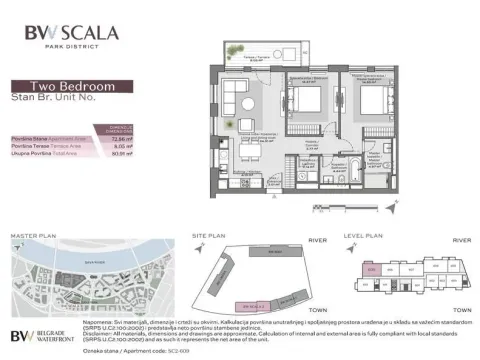 Sale, three bedroom apartment, 81m², Savski Venac, Beograd - image 20