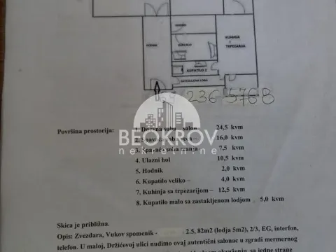 Izdavanje, trosoban stan, 82m², Vukov Spomenik, Zvezdara Sve Podlokacije - image 11
