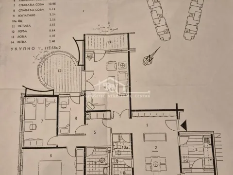 Sale, three bedroom apartment, 116m², Novi Beograd Sve Podlokacije, Beograd - image 14