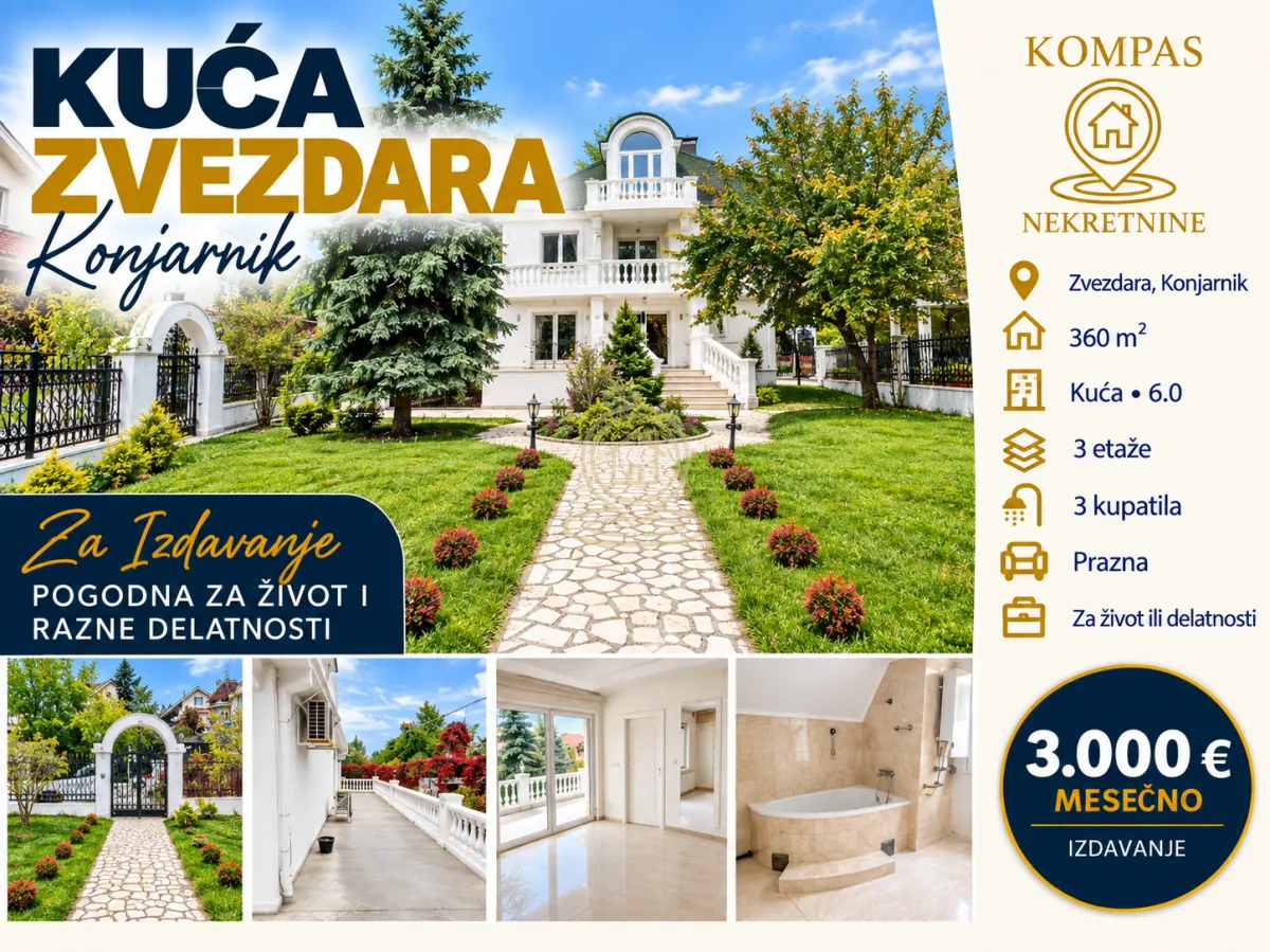 Rent, house, 360m², Zvezdara Sve Podlokacije, Beograd