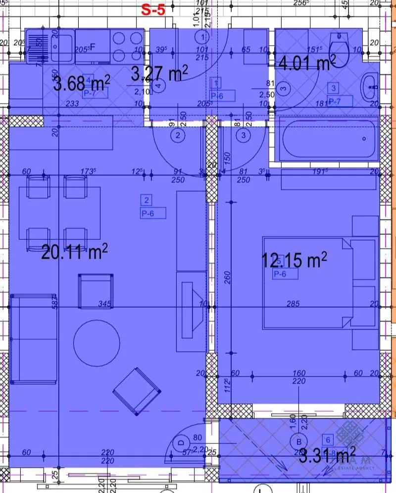 Prodaja, jednosoban stan, 44m², Kod Big Fashion-a, Podgorica