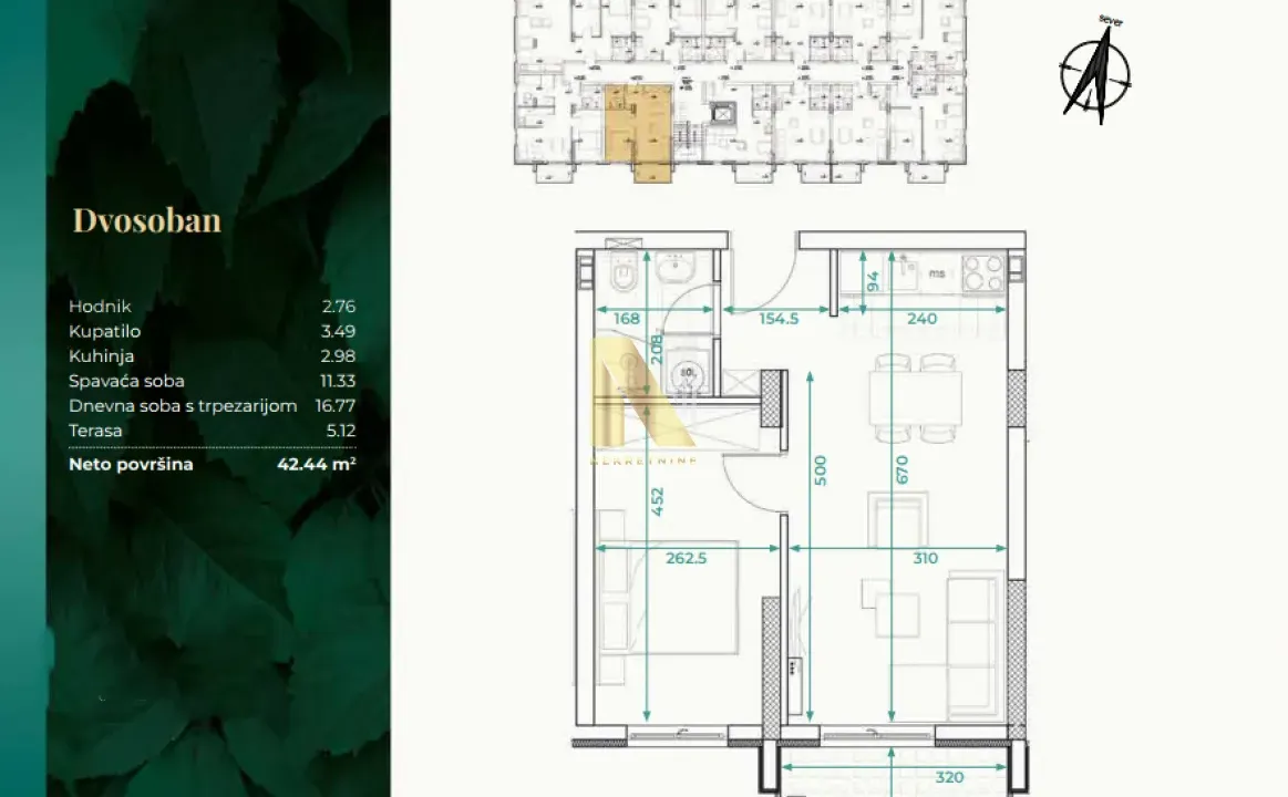Prodaja, dvosoban stan, 42m², Banja Vrdnik, Irig