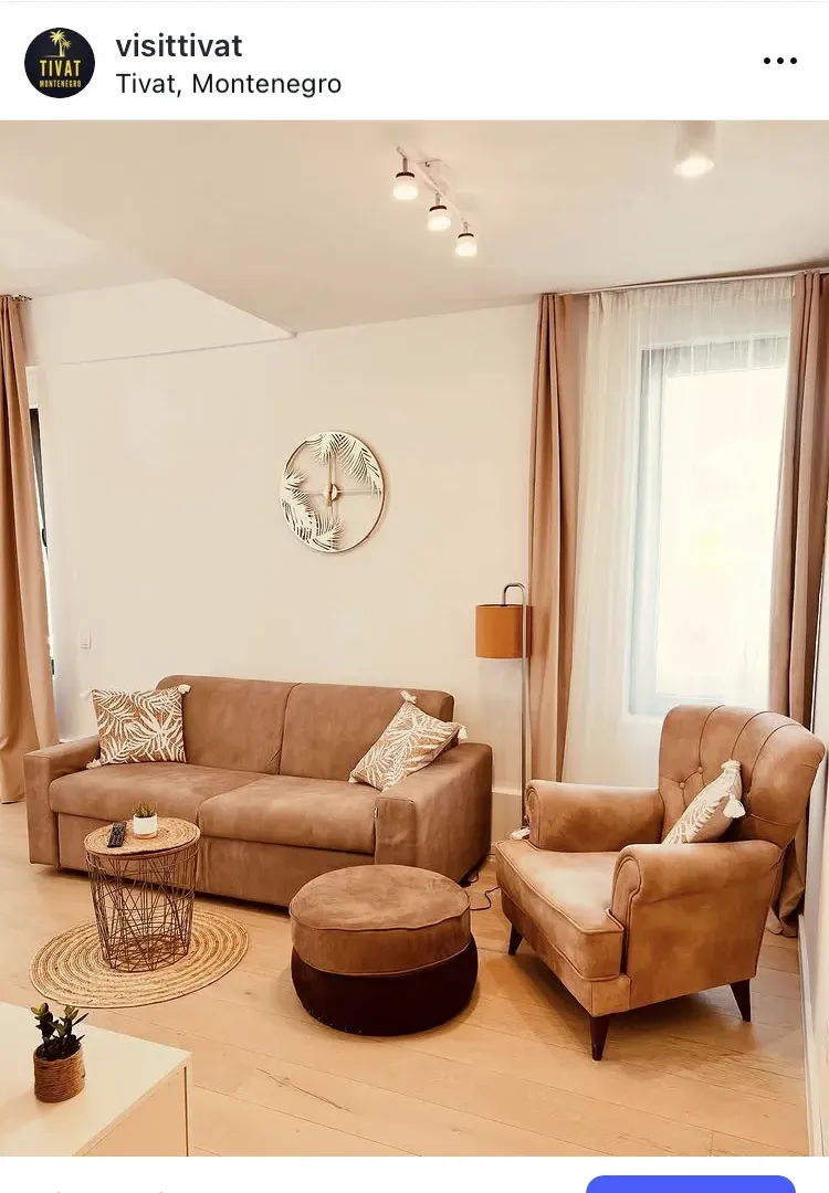 Rent, studio apartment, 50m², Tivat, Crna Gora
