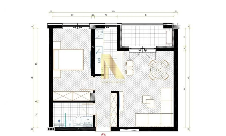 Prodaja, dvosoban stan, 48m², Sremska Kamenica, Petrovaradin