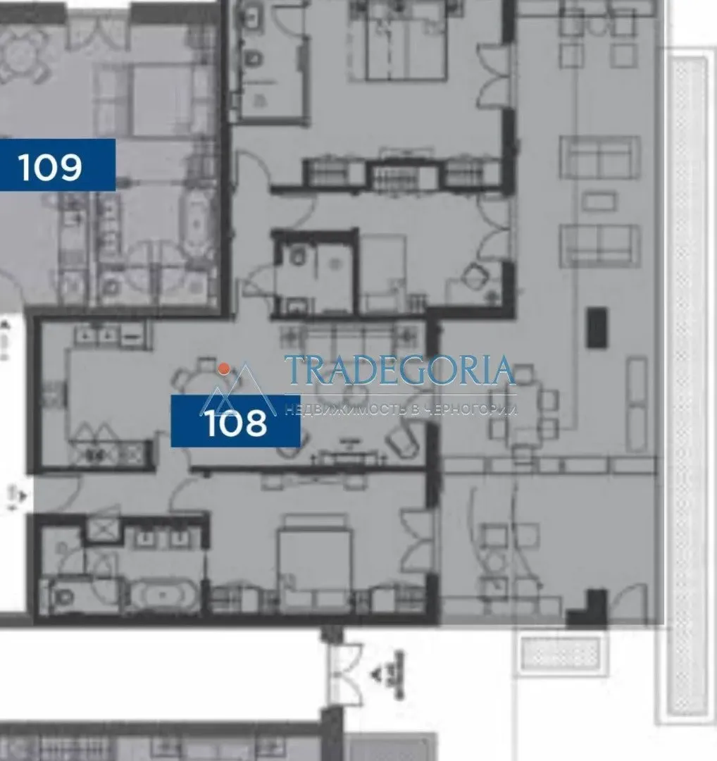Prodaja, trosoban stan, 192m², Tivat, Crna Gora