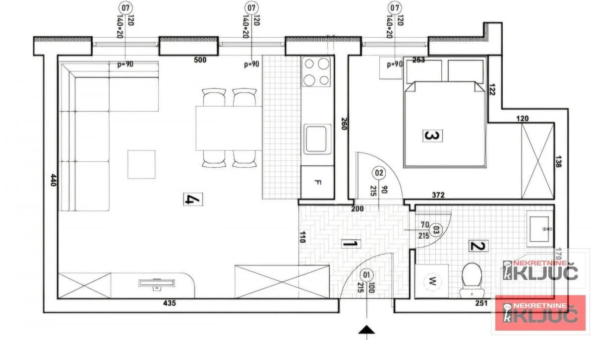 Prodaja, jednosoban stan, 36m², Bulevar patrijarha Pavla, Novi Sad Sve Podlokacije