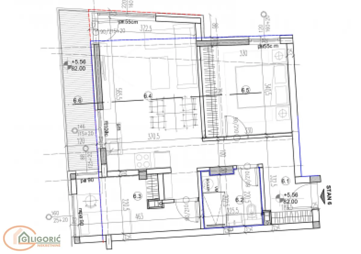 Prodaja, dvosoban stan, 59m², Pančevo, Srbija