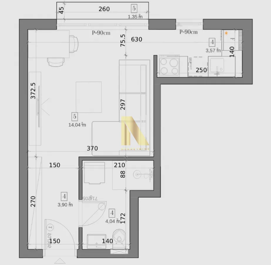 Prodaja, garsonjera, 26m², Telep, Novi Sad Sve Podlokacije