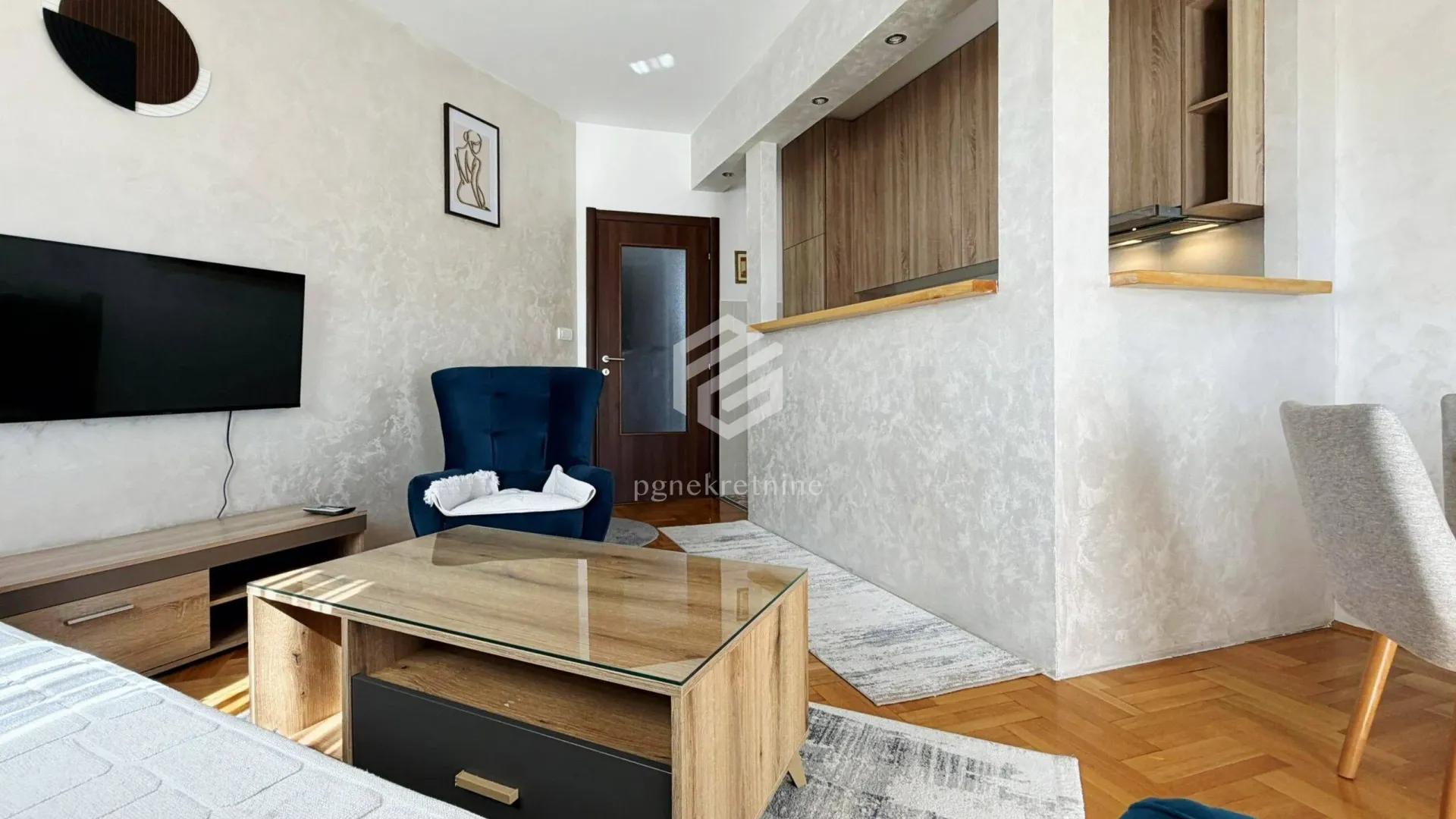 Rent, one bedroom apartment, 43m², Stari Aerodrom, Podgorica