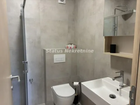 Moderno opremljeno kupatilo sa tuš kabinom, umivaonikom i wc šoljom. - image 9