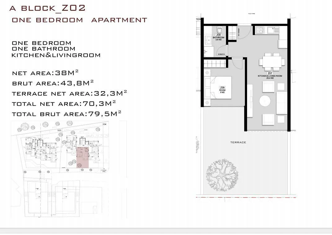Prodaja, jednosoban stan, 69m², Tivat, Crna Gora
