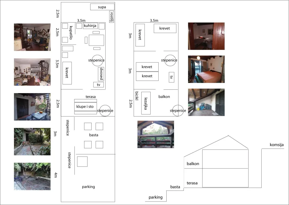 Sale, house, 63m², Đenovići, Herceg Novi