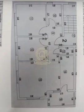 Prikaz plana osnove nekretnine sa dimenzijama prostorija. - image 2