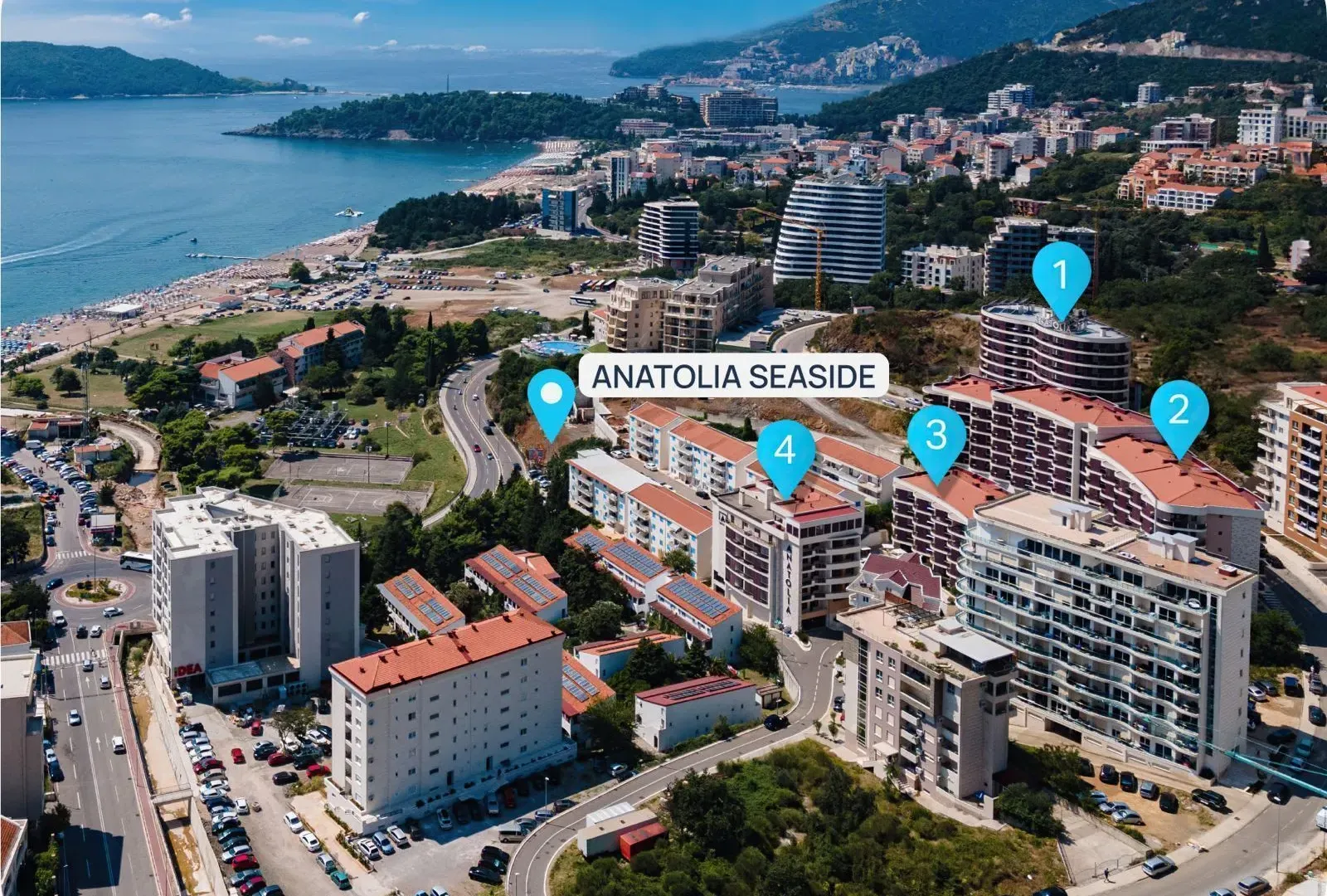Sale, one bedroom apartment, 53m², Bečići, Budva