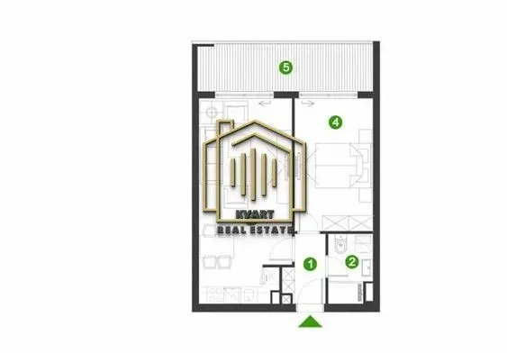 Sale, one bedroom apartment, 52m², Zagorič, Podgorica