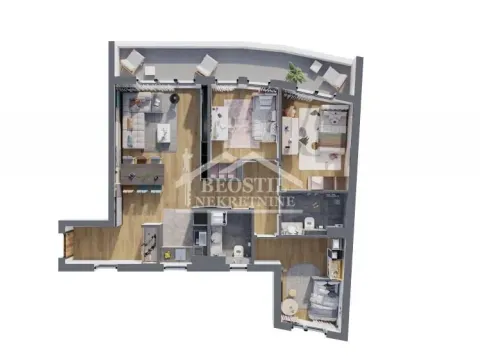 Stan in Bežanijska Kosa 3