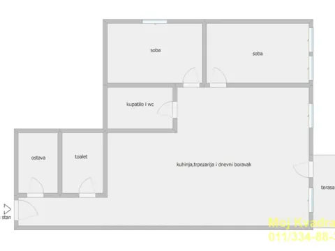 Sale, three bedroom apartment, 71m², Stari Banovci, Stara Pazova - image 15