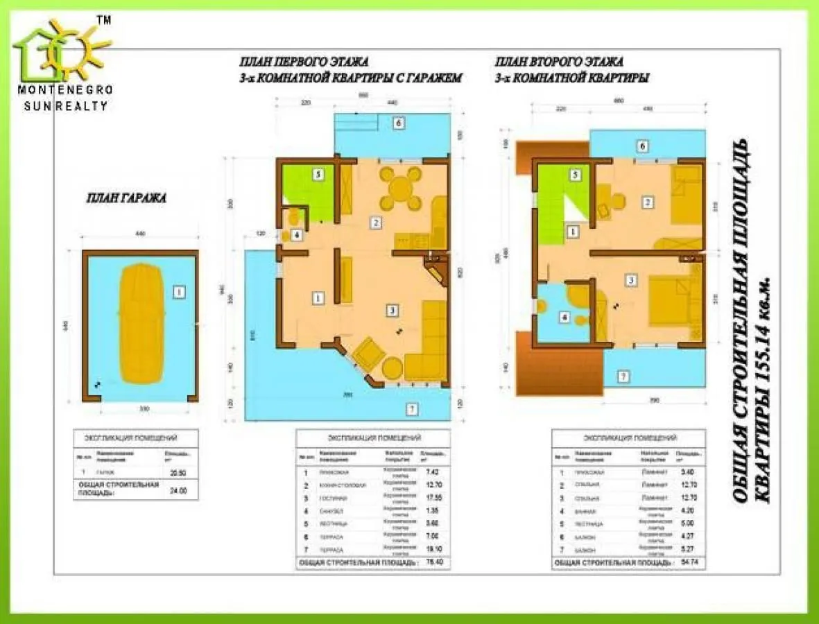 Sale, two bedroom apartment, 132m², Bar, Crna Gora
