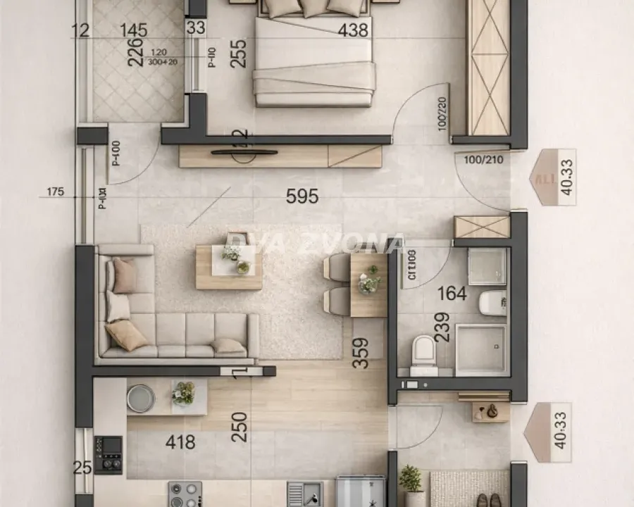 Prodaja, dvosoban stan, 40m², Telep, Novi Sad Sve Podlokacije