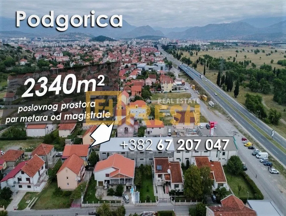 Sale, office space, 2340m², Zabjelo, Podgorica