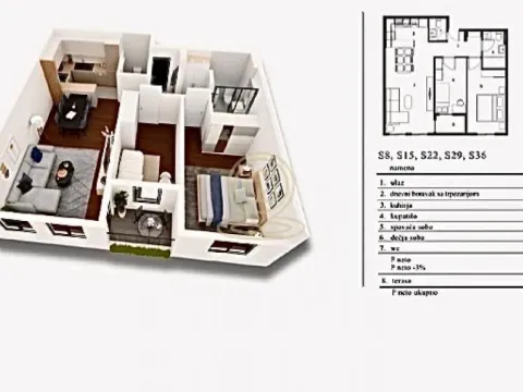 Prodaja, dvosoban stan, 59m², Pantelej, Niš - image 4