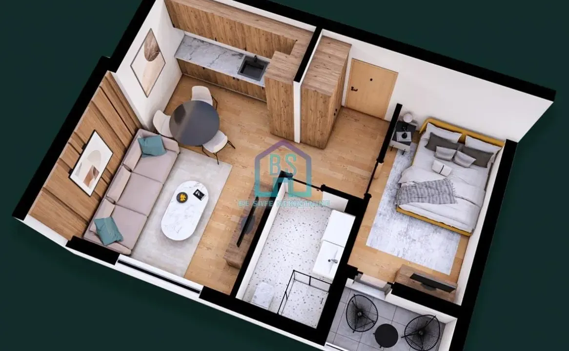 Sale, one bedroom apartment, 35m², Mišeluk, Petrovaradin