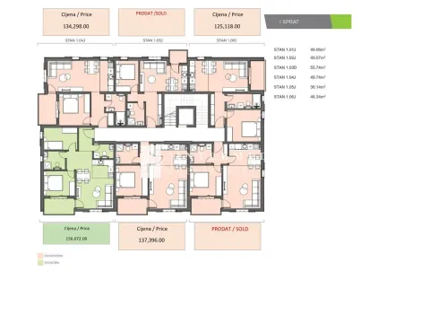 Prodaja, dvosoban stan, 55m², Bijela, Herceg Novi - image 6