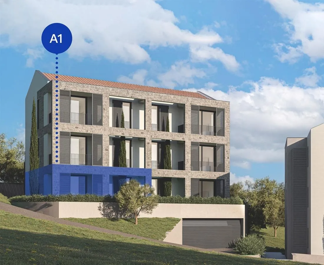 Prodaja, jednosoban stan, 47m², Donja Lastva, Tivat