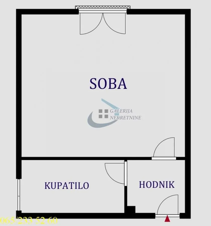 Sale, studio apartment, 33m², Autokomanda, Voždovac Sve Podlokacije