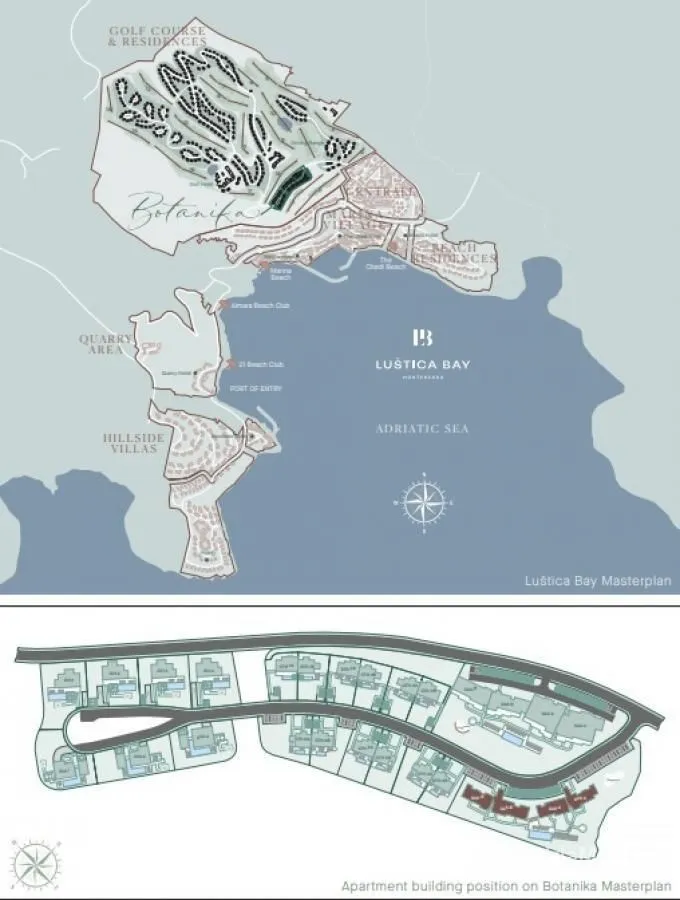 Sale, three bedroom apartment, 143m², Luštica Bay, Tivat