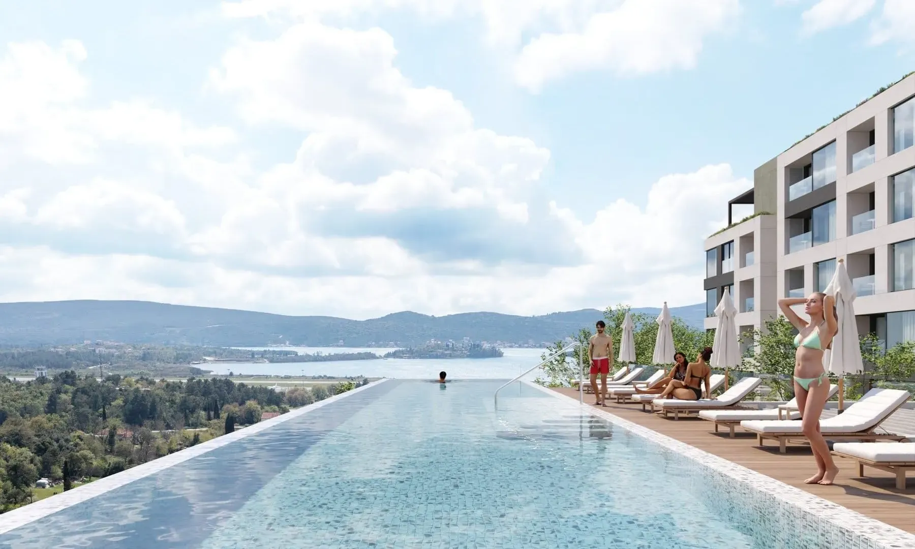 Prodaja, jednosoban stan, 45m², Mrčevac, Tivat