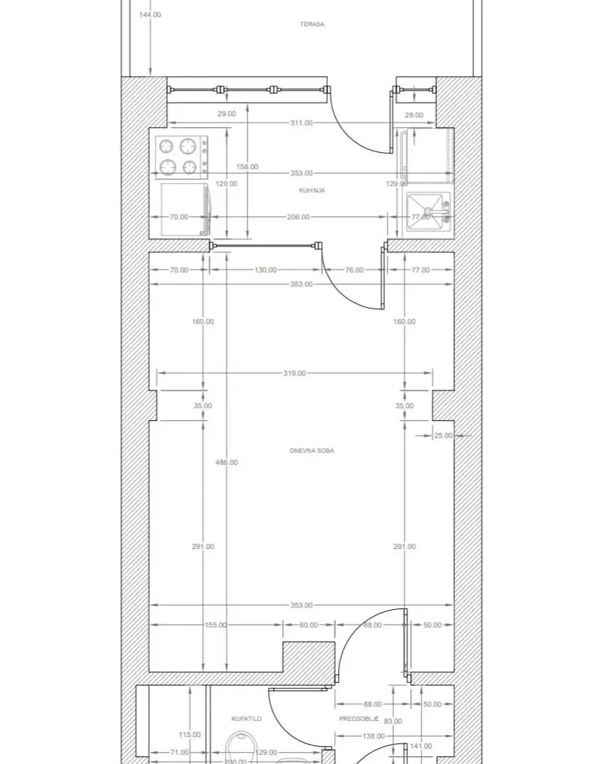 Rent, one bedroom apartment, 28m², Čukarica, Beograd