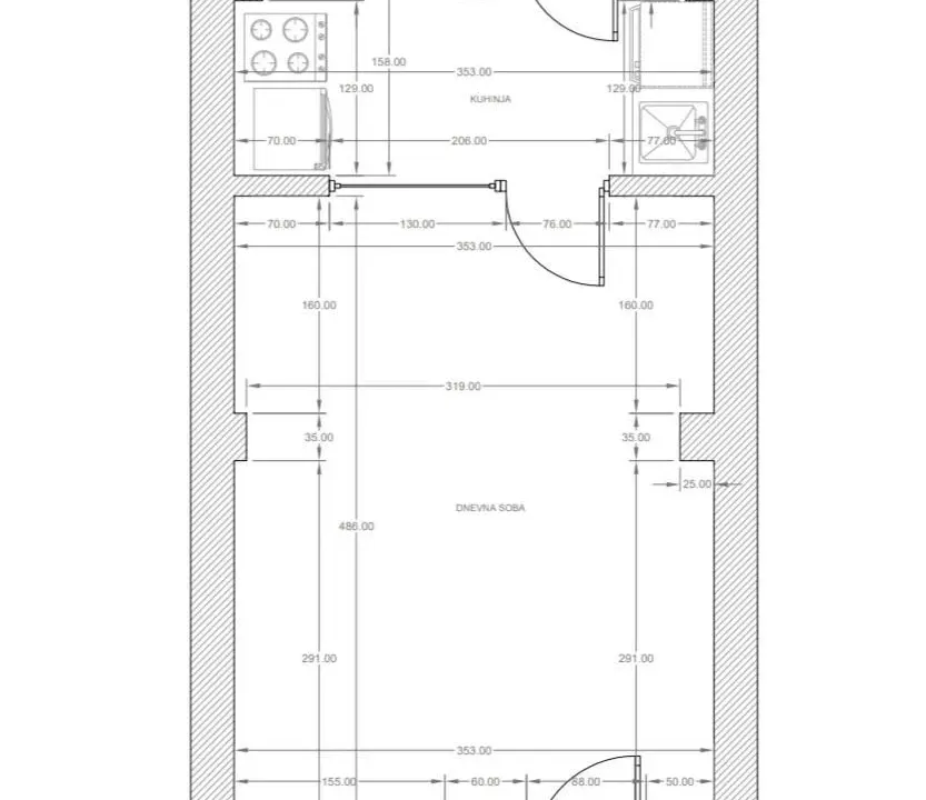 Rent, one bedroom apartment, 28m², Čukarica, Beograd