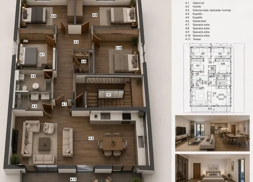 Sale, apartment, 116m², Zemun Sve Podlokacije, Beograd