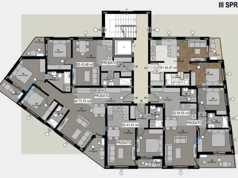 Sale, two bedroom apartment, 74m², Bar, Crna Gora - image 6